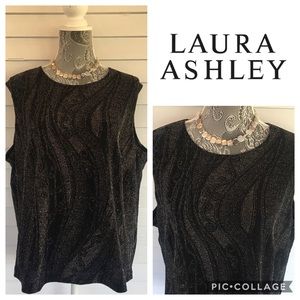 Laura Ashley Sparkle Dressy Shell/Blouse